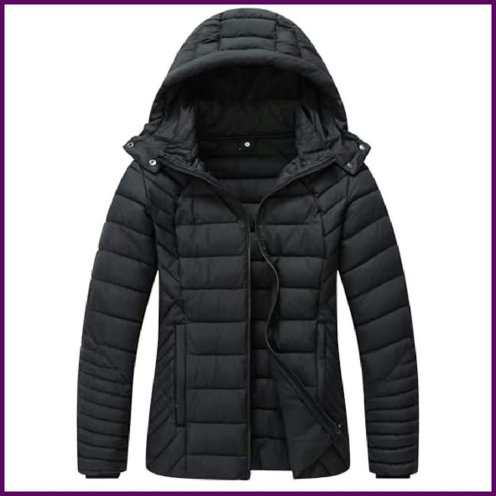 Lightweight Quilted Down Coat Windproof Waterproo… - image 2